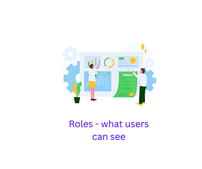 Defining what users can see - Roles