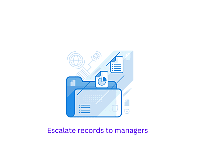 Automatically escalate records to managers